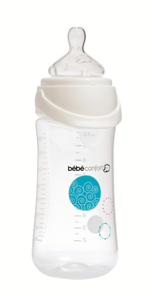 Biberon Bébé Confort Col large Maternity Easy-Clip Lot de 2 biberons Blanc  270 ml + Doseur de lait