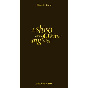 Du shiso dans la crème anglaise