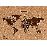 WOODY MAP XLARGE BRUIN 90 X 60CM