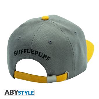 Casquette Snapback Poufsouffle Gris et Jaune Harry Potter