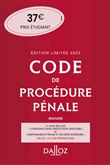 Code de procédure pénale 2023 annoté 64ed Édition limitée - Inclus le Code pénitentiaire