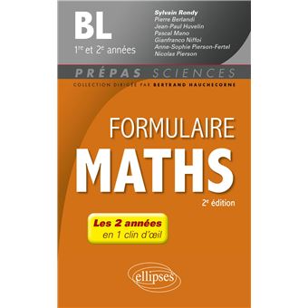 Formulaire Mathématiques - BL 1re et 2e années - 2e édition