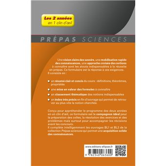 Formulaire Mathématiques - BL 1re et 2e années - 2e édition