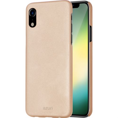 Azuri Metallic Cover Soft Touch iPhone XR Gold