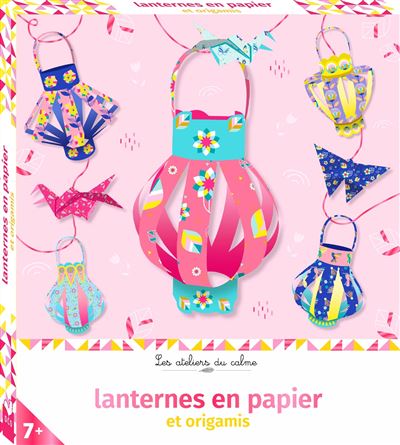 Lanternes en papier et origamis - boîte avec accessoires