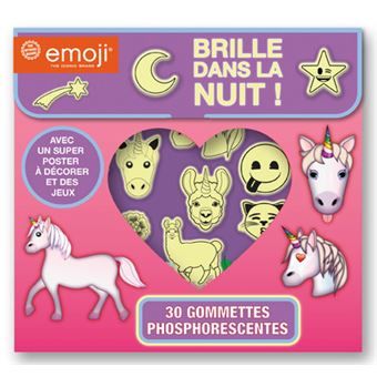 Emoji Licorne 30 Gommettes Phosphorescentes Milkids Epix Achat Livre Fnac