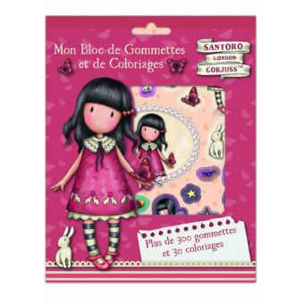 Gorjuss - Mon bloc de gommettes et de coloriages - Plus de 300 gommettes et 30 coloriages