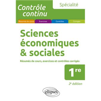 Spécialité Sciences économiques et sociales - Première