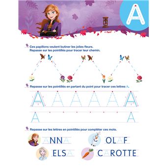 Disney - Reine des neiges 2 - Mon cahier effaçable - J'écris les lettres majuscules (3-6 ans)