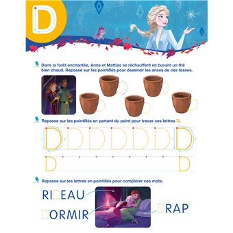 Disney - Reine des neiges 2 - Mon cahier effaçable - J'écris les lettres majuscules (3-6 ans)