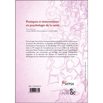 Pratiques et interventions en psychologie de la santé