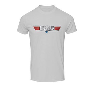 T-Shirt Top Gun Classic Logo Gris