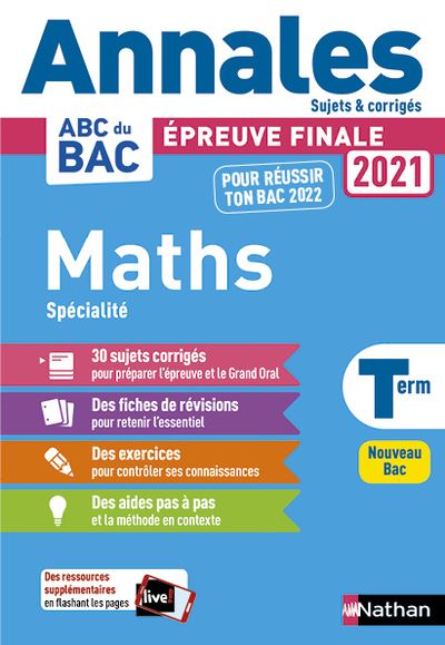 Annales BAC 2021 Maths Term - Corrigé