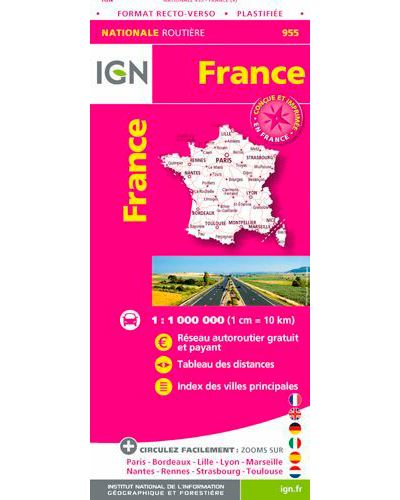 France routière maxi format plastifiée -  Collectif - (donnée non spécifiée)