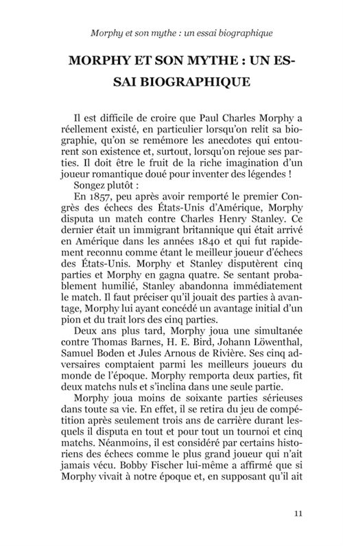 Les Plus Belles Parties D Echecs De Paul Morphy de Reinfeld Fred - Livro -  WOOK