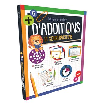 Mon cahier d'additions et de soustractions
