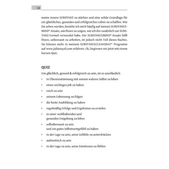 Die Substanz-Formel: wie sie die Kunst eines glücklichen, gesunden und erfolgreichen Lebens meistern