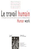 Le travail humain 2022-2, vol. 85, n.2