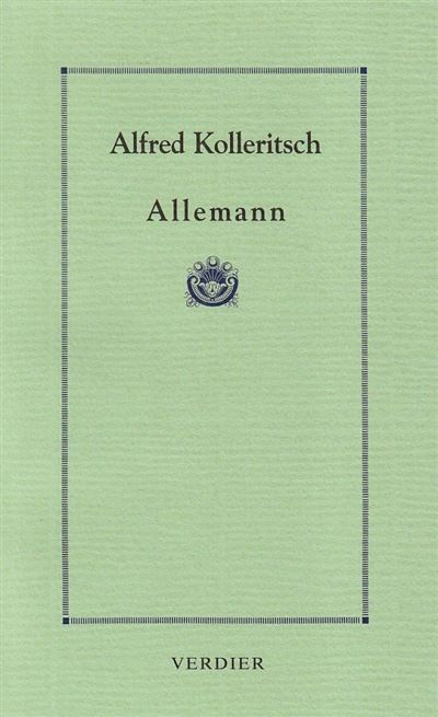 Allemann - Alfred Kolleritsch - broché