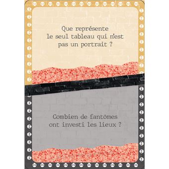 Manoir escape - boîte avec cartes et accessoires