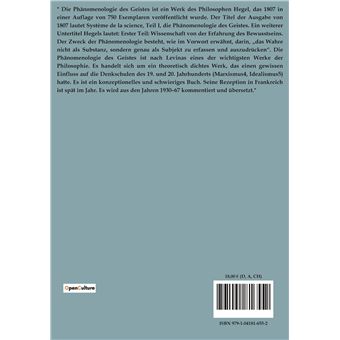 Phaenomenologie des geistes