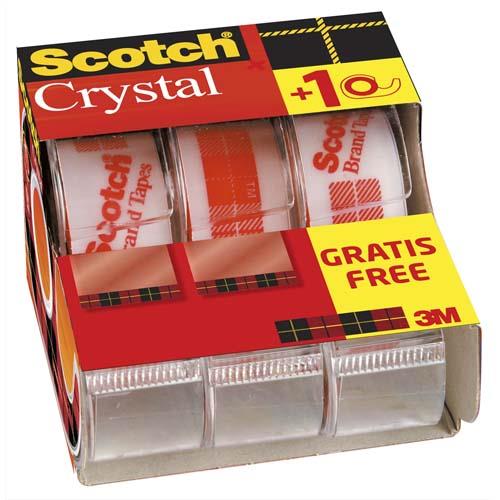 Lot de 2 +1 dévidoirs Scotch Crystal