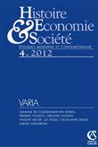 Histoire, économie & société (4/2012) Varia