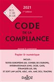 Code de la compliance 2021, annoté et commenté