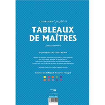 Coloriages mystères - Tableaux de Maîtres