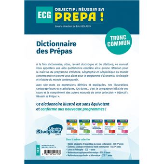 Dictionnaire des Prépas ECG