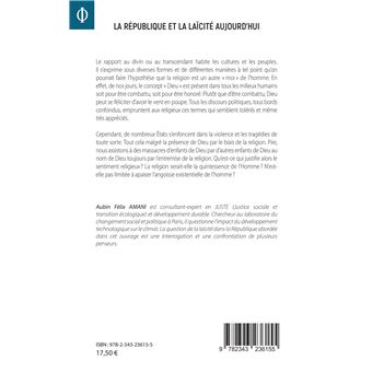 La République et la laïcité aujourd'hui