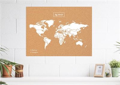 WOODY MAP XLARGE WIT 90 X 60CM