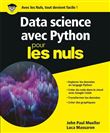 Data science avec Python pour les nuls