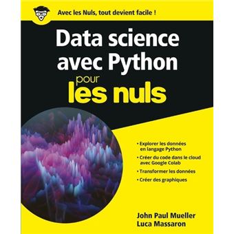 Data science avec Python pour les nuls
