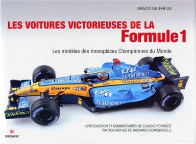 Les voitures victorieuses de la Formule 1