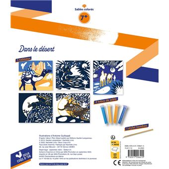 Les ateliers d'Antoine Guilloppé - Sables colorés le désert - boîte avec accessoires