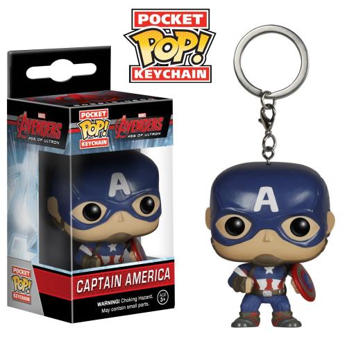 Porte-clés Funko Pocket Pop Avengers 2 Captain America 4 cm