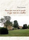 Pour que rien ne se perde et que rien ne s'oublie