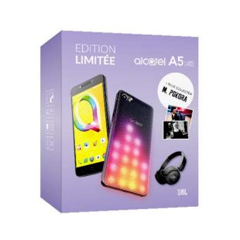 Pack Fnac Smartphone Alcatel A5 LED Double SIM 16 Go Argent + Casque JBL - 1