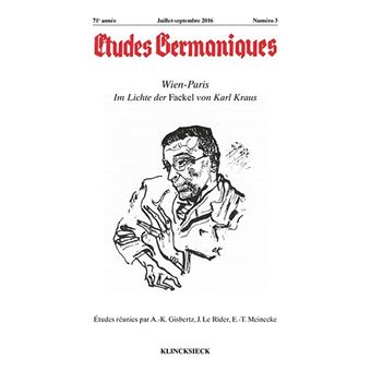 Études germaniques - N°3/2016