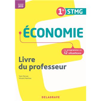 Économie 1re STMG (2019) - Pochette - Livre du professeur