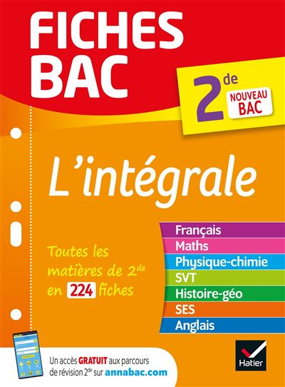 Fiches bac l'integrale 2de