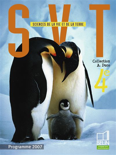 Sciences de la Vie et de la Terre 4ème