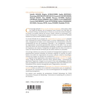 Innovation et marketing de la culture et du tourisme