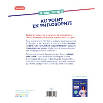 Je suis (enfin !) au point en philosophie
