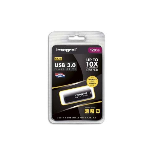 INTEGRAL - Clé USB - 128 Go - USB 3.0 - Noir - La Poste