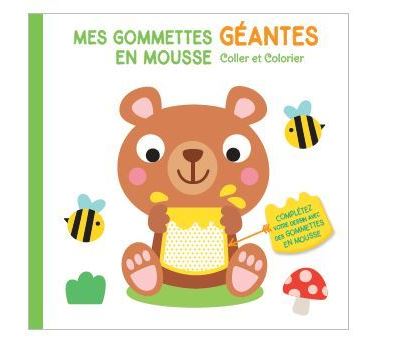 Ours mes gommettes géantes en mousse