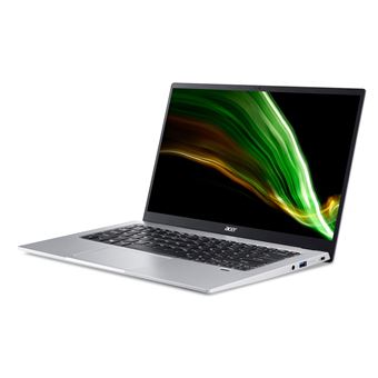 PC Portable Acer Swift 1 SF114-34-P8U7 14” Intel Pentium Silver 8 Go RAM 512 Go SSD Argent