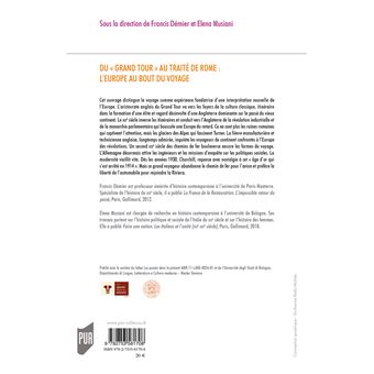 Du "Grand Tour" au Traité de Rome : l'Europe au bout du voyage