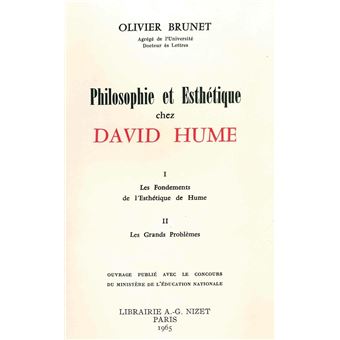 Philosophie et esthétique chez David Hume